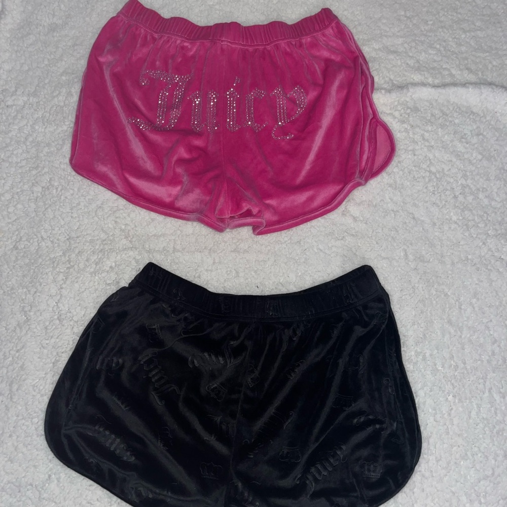 Juicy Couture Charcoal Velour Shorts